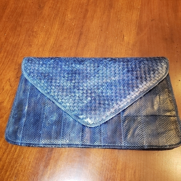 VINTAGE Genuine Snakeskin Clutch - Picture 2 of 8